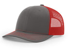 Charcoal/Red