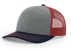 Heather Grey/Cardinal/Navy