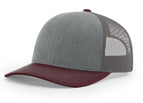 Heather Grey/Charcoal/Maroon