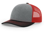 Heather Grey/Red/Black